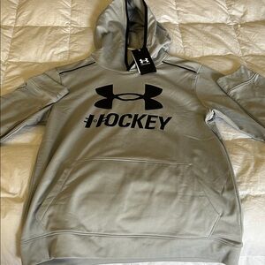 Under Armour Boys Gray Hockey Hoodie🔥Brand New